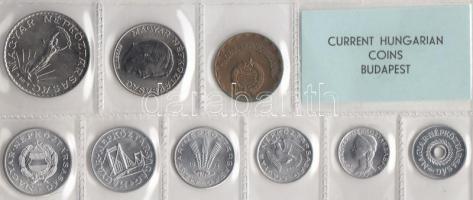 1971. 2f-10Ft 9db klf érmés forgalmi sor fóliatokban T:1
