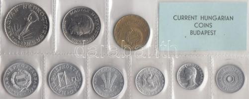 1972. 2f-10Ft 9db klf érmés forgalmi sor fóliatokban T:1