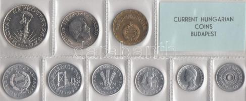 1973. 2f-10Ft 9db klf érmés forgalmi sor fóliatokban T:1