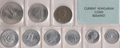 1975. 2f-10Ft 9db klf érmés forgalmi sor fóliatokban T:1