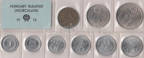 1976. 2f-10Ft 9db klf érmés forgalmi sor fóliatokban T:1