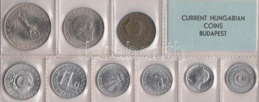 1976. 2f-10Ft 9db klf érmés forgalmi sor fóliatokban T:1