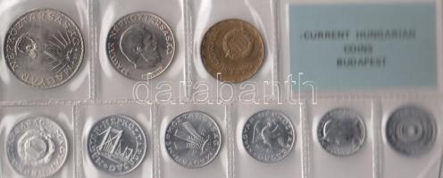 1977. 2f-10Ft 9db klf érmés forgalmi sor fóliatokban T:1