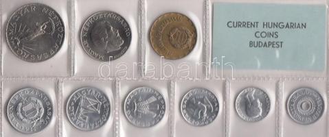 1978. 2f-10Ft 9db klf érmés forgalmi sor fóliatokban T:1