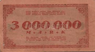 Német Birodalom/Weimari Köztársaság/Drezda 1923. 1.000.000M + 3.000.000M (3x) mind klf városi pénz T...