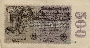 Német Birodalom/Weimari Köztársaság/Berlin 1923. 7db klf inflációs papírpénz T:I,II,III
Germany/Weim...