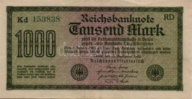 Német Birodalom/Weimari Köztársaság/Berlin 1923. 7db klf inflációs papírpénz T:I,II,III
Germany/Weim...