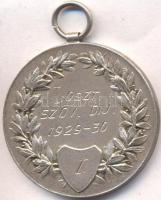 1930. "Budapesti Labdarúgók Alszövetsége / I. díj" fém sportérem T:2
