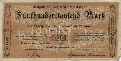 Német Birodalom/Weimari Köztársaság/Drezda/Sächsische Bank 1923. 1.000.000M T:I- + / Freital 1923. 5...