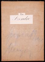 Cca 1900 Szendrő vászon térkép, 27×39 cm