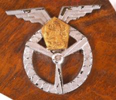 Katonai repülős emlék "Praha 1973" felirattal, fa, plexi / 
Czechoslovakian military aviat...