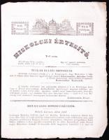 1847 Miskolci Értesítő. VI. évf., 1-18. szám