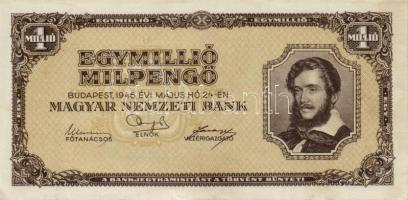 1945-46. 1000P + 1.000.000P + 10.000MP + 1.000.000MP + 1.000.000.000MP T:I-,II,II-