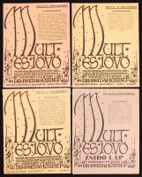 1929-1942 Mult és Jövő. Zsidó irodalmi, művészeti, társadalmi és kritikai folyóirat. Szerk., kiad. Dr. Patai József. Bp. - Wien - Berlin. 4 szám