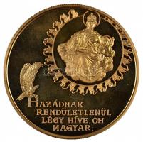 Bognár György (1944-) 1989. "1956-1989 Magyar Köztársaság Emlékérem" aranyozott nagyméretű...