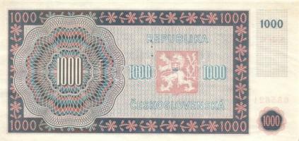 Csehszlovákia 1945. 1000K T:I
Czechoslovakia 1945. 1000 Korun C:UNC