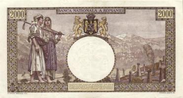 Románia 1941.11.18. 2000L T:III
Romania 1941.11.18. 2000 Lei C:F