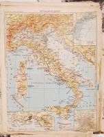 Cipősdoboznyi vegyes térkép, benne turistatérképek, főleg Magyarországról, de a Tártából is, benne n...