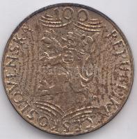 Csehszlovákia 1949. 100K Ag "Sztálin" T:2-,3 Czechoslovakia 1949. 100 Korun Ag "Stalin" C:VF,F