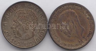 Svédország 1946. 1K Ag + 1967. 1K Ag T:3
Sweden 1946. 1 Krona Ag + 1967. 1K Ag C:F