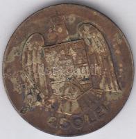 Románia 1939. 250L Ag "II. Károly" T:3 Romania 1939. 250 Lei "Carol II" C:F