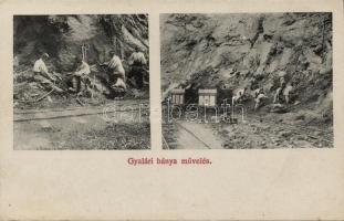 Gyalár mine with miners