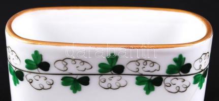 Herendi petrezselyem mintás fogpiszkáló tartó, kézzel festett, jelzett (háború előtti), hibátlan, h:...