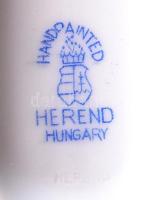 Herendi petrezselyem mintás fogpiszkáló tartó, kézzel festett, jelzett (háború előtti), hibátlan, h:...