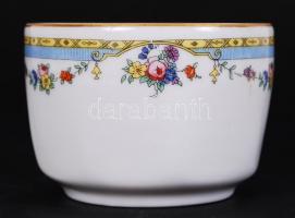 Zsolnay 4 db csésze és alj, jelzett (háború előtti), hibátlanok, matricás