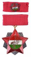 ~1970. "Szakszervezetek Országos Tanácsa" bronz fokozatának kitüntetése, szalagsávon minia...