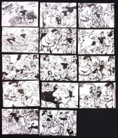 Popeye a tengerész kalandjai Rio de Janeiroban 15 képben. Humoros pornográf rajzsorozat fotóreprodukciója, 6,5x9,5cm