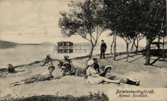 Balatonberény homok fürdőzők
