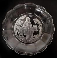 Piroska és a farkas, antik süteményes készlet, homok fújt, hibátlan,