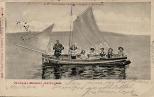 Balatonberény Iza, Schönnauer vitorlás csónakjai a Balatonon (EB)