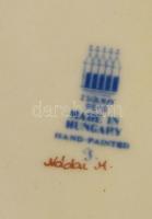 Zsolnay vázák, dobozkák, tálka, jelzettek, hibátlanok, kézzel festettek, összesen 5 db