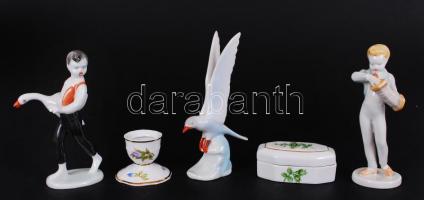 Hollóházi tétel, jelzettek, hibátlanok, összesen: 5 db