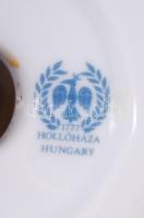 Hollóházi tétel, jelzettek, hibátlanok, összesen: 5 db