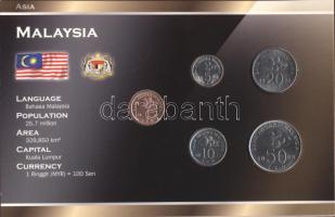 Malajzia 2005-2011. 1s - 50s, 5klf fémpénz "World Money" T:1 Malaysia 2005-2011. 1 sen - 50 sen, 5 different "World Money" C:UNC