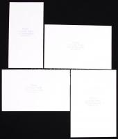 cca 1970 Tóth László esztétikus, erotikus vintage fotói, 4db, hátoldalukon pecséttel jelezve, kfl mé...