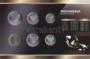 Indonézia 1994-2010. 25R - 1000R, 6klf fémpénz "World Money" T:1
Indonesia 1994-2010. 25 R...