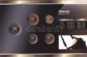 Omán 1999. 2B - 50B, 5klf fémpénz "World Money" T:1
Oman 1999. 2 Baisa - 50 Baisa, 5 diffe...