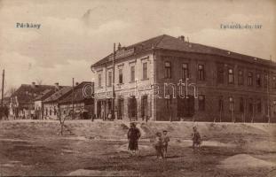 Párkány, takarékpénztár, Steiner Mór üzlete / savings bank, shops
