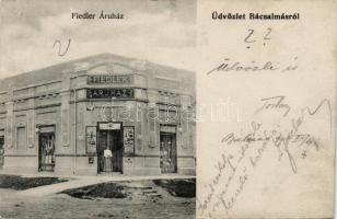 Bácsalmás Fiedler áruház (fa)