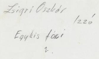 cca 1970 Zsigri Oszkár: Egy kis foci. Vintage felvétel, hátoldalán aláírt, 16x24cm