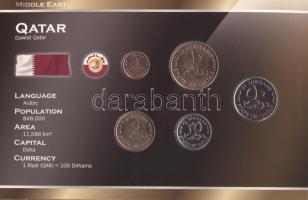 Qatar 2006-2008. 1D - 50D, 5klf fémpénz "World Money" T:1 Qatar 2006-2008. 1 Dirham - 50 Dirhams, 5 different metal coins "World Money" C:UNC