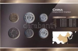 Amerikai Egyesült Államok 1982-2008. 1f - 1Y, 6klf fémpénz "World Money" T:1
USA 1982-2008...