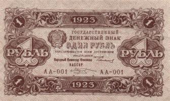 Oroszország / Szocialista Szövetségi Szovjet Köztársaság 1923. 1R + 5R + 50R + 1000R T:III
Russia / ...