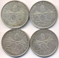 1994. 200Ft Ag "Deák" (4x) T:2