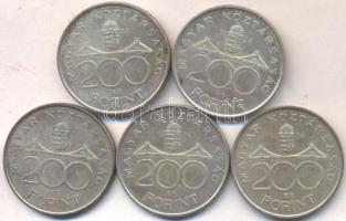 1994. 200Ft Ag "Deák" (5x) T:2