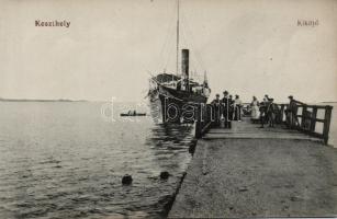 Keszthely, hajó, kikötő (fa)